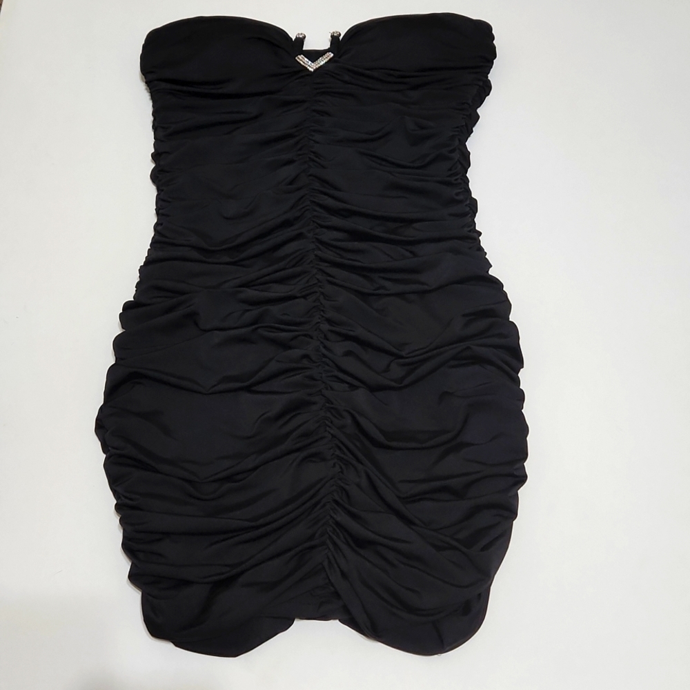 Junior's Strapless Prom Dress - Size S